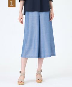 TRANS WORK (大きいサイズ) / トランスワーク (オオキイサイズ) その他パンツ | 【L】【ウォッシャブル】シャルマンダンガリーガウチョパンツ