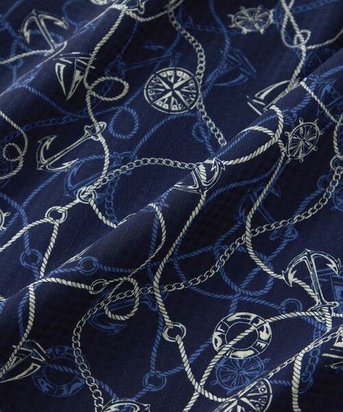 TRANS WORK (大きいサイズ) / トランスワーク (オオキイサイズ) ロング・マキシ丈スカート | 【L】【ウォッシャブル】ミジンサッカー マリンプリントスカート | 詳細7