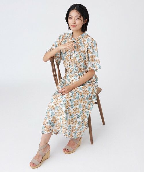 TRANS WORK (大きいサイズ) / トランスワーク (オオキイサイズ) その他トップス | 【L】【ウォッシャブル】フラワープリントブラウス | 詳細3