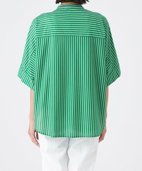 TRANS WORK (大きいサイズ) / トランスワーク (オオキイサイズ) その他トップス | 【L】【ウォッシャブル】T/Cストライプ天竺シャツ | 詳細10