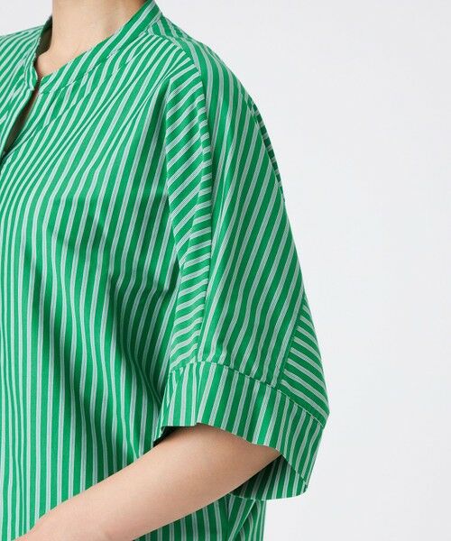 TRANS WORK (大きいサイズ) / トランスワーク (オオキイサイズ) その他トップス | 【L】【ウォッシャブル】T/Cストライプ天竺シャツ | 詳細12