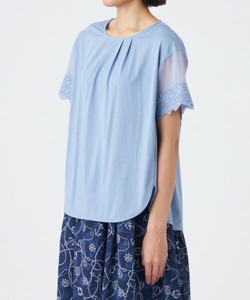 TRANS WORK (大きいサイズ) / トランスワーク (オオキイサイズ) その他トップス | 【L】【接触冷感・ウォッシャブル】クリスタルソルト36G天竺 | 詳細4