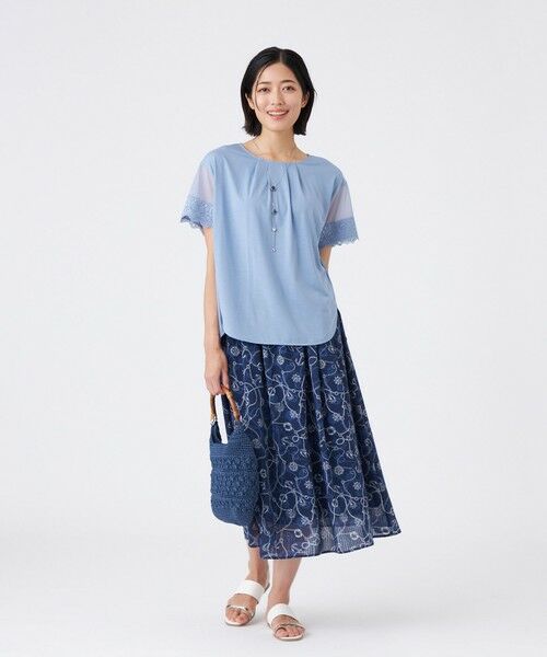 TRANS WORK (大きいサイズ) / トランスワーク (オオキイサイズ) その他トップス | 【L】【接触冷感・ウォッシャブル】クリスタルソルト36G天竺 | 詳細1