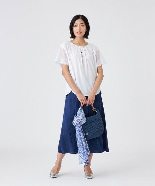 TRANS WORK (大きいサイズ) / トランスワーク (オオキイサイズ) その他トップス | 【L】【接触冷感・ウォッシャブル】クリスタルソルト36G天竺 | 詳細2