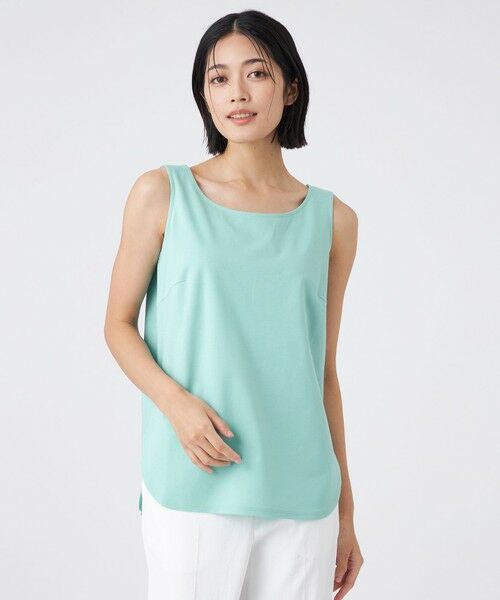 TRANS WORK (大きいサイズ) / トランスワーク (オオキイサイズ) その他トップス | 【L】【接触冷感・吸水速乾・抗菌防臭・UV・ウォッシャブル】コンパクト40Gポンチ×ラッセルレース | 詳細13