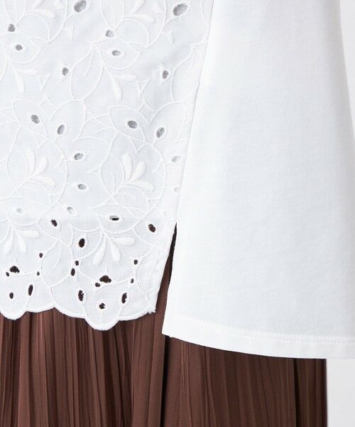 TRANS WORK (大きいサイズ) / トランスワーク (オオキイサイズ) その他トップス | 【L】【ウォッシャブル】カットワークレースコンビ | 詳細9