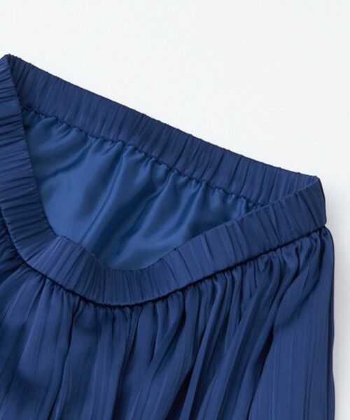 TRANS WORK (大きいサイズ) / トランスワーク (オオキイサイズ) ロング・マキシ丈スカート | 【L】【ウォッシャブル】プリーツ調バックサテンスカート | 詳細10