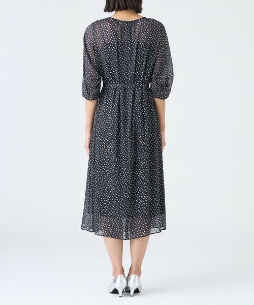 TRANS WORK (大きいサイズ) / トランスワーク (オオキイサイズ) ロング・マキシ丈ワンピース | 【L】【ウォッシャブル】ドットクレープワンピース | 詳細5