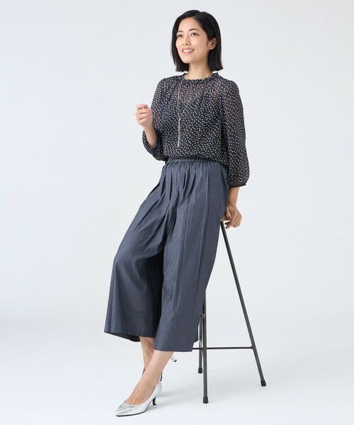 TRANS WORK (大きいサイズ) / トランスワーク (オオキイサイズ) その他トップス | 【L】【ウォッシャブル】ドットクレープブラウス | 詳細2