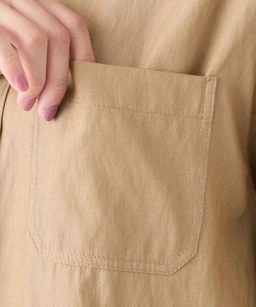 TRANS WORK (大きいサイズ) / トランスワーク (オオキイサイズ) その他トップス | 【L】【ウォッシャブル】割繊シャンブレーブラウス | 詳細6