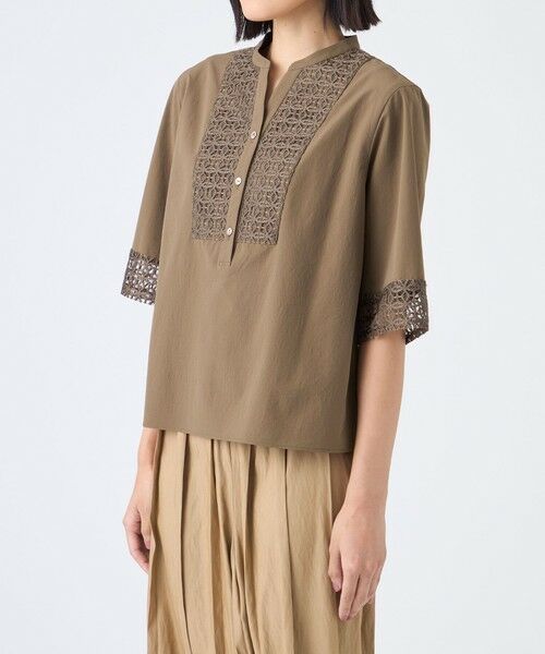 TRANS WORK (大きいサイズ) / トランスワーク (オオキイサイズ) その他トップス | 【L】【ウォッシャブル・接触冷感・UV・防シワ】ファンクションタイプライターブラウス | 詳細5