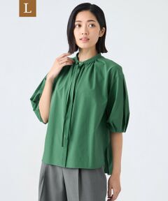 TRANS WORK (大きいサイズ) / トランスワーク (オオキイサイズ) その他トップス | 【L】【ウォッシャブル・接触冷感・UV・防シワ】ファンクションタイプライターブラウス