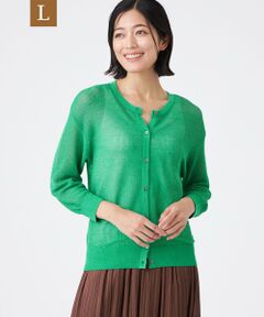 TRANS WORK (大きいサイズ) / トランスワーク (オオキイサイズ) その他トップス | 【L】【ウォッシャブル】2WAYメッシュカーデ