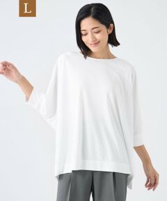 TRANS WORK (大きいサイズ) / トランスワーク (オオキイサイズ) その他トップス | 【L】【ウォッシャブル・接触冷感・UV・防シワ】強撚スムースカットソー