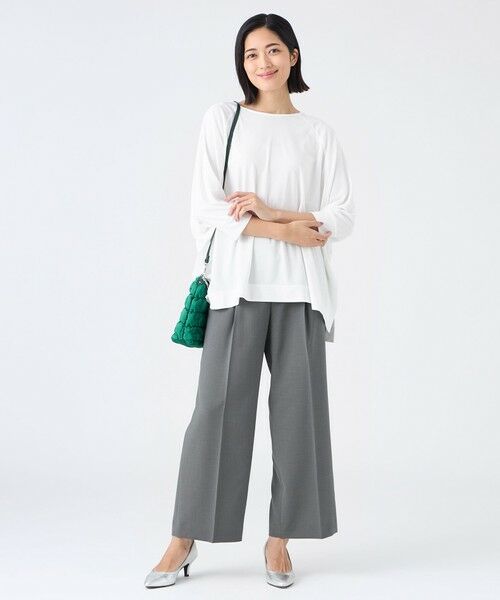 TRANS WORK (大きいサイズ) / トランスワーク (オオキイサイズ) その他トップス | 【L】【ウォッシャブル・接触冷感・UV・防シワ】強撚スムースカットソー | 詳細1