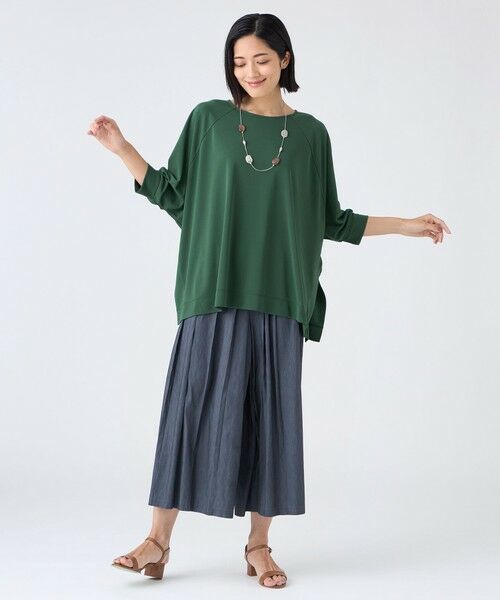 TRANS WORK (大きいサイズ) / トランスワーク (オオキイサイズ) その他トップス | 【L】【ウォッシャブル・接触冷感・UV・防シワ】強撚スムースカットソー | 詳細2