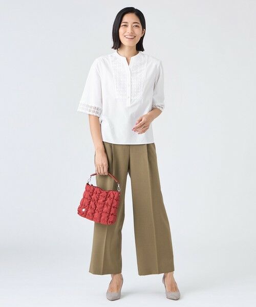 TRANS WORK (大きいサイズ) / トランスワーク (オオキイサイズ) その他パンツ | 【L】【ウォッシャブル・接触冷感・防シワ】エアリーウーステッドパンツ | 詳細4