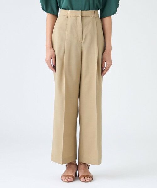 TRANS WORK (大きいサイズ) / トランスワーク (オオキイサイズ) その他パンツ | 【L】【ウォッシャブル・接触冷感・防シワ】エアリーウーステッドパンツ | 詳細5