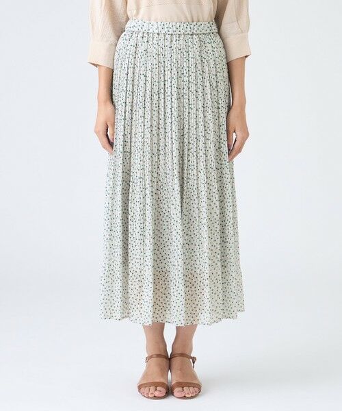 TRANS WORK (大きいサイズ) / トランスワーク (オオキイサイズ) ロング・マキシ丈スカート | 【L】【ウォッシャブル】ドットクレープスカート | 詳細3