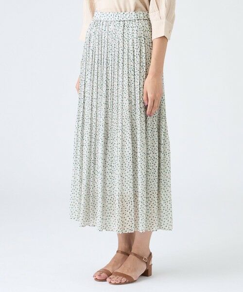 TRANS WORK (大きいサイズ) / トランスワーク (オオキイサイズ) ロング・マキシ丈スカート | 【L】【ウォッシャブル】ドットクレープスカート | 詳細4
