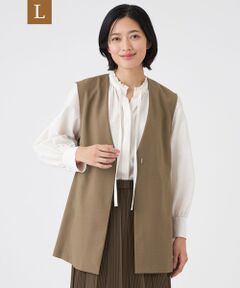 TRANS WORK (大きいサイズ) / トランスワーク (オオキイサイズ) テーラードジャケット | 【L】【ウォッシャブル/接触冷感/防シワ】エアリーウーステッドジャケット