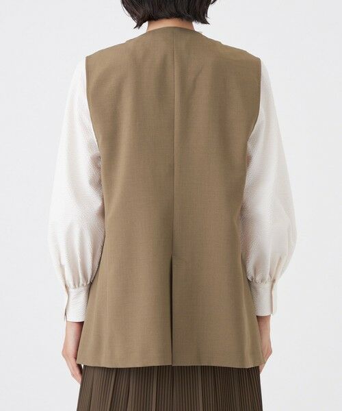 TRANS WORK (大きいサイズ) / トランスワーク (オオキイサイズ) テーラードジャケット | 【L】【ウォッシャブル/接触冷感/防シワ】エアリーウーステッドジャケット | 詳細5