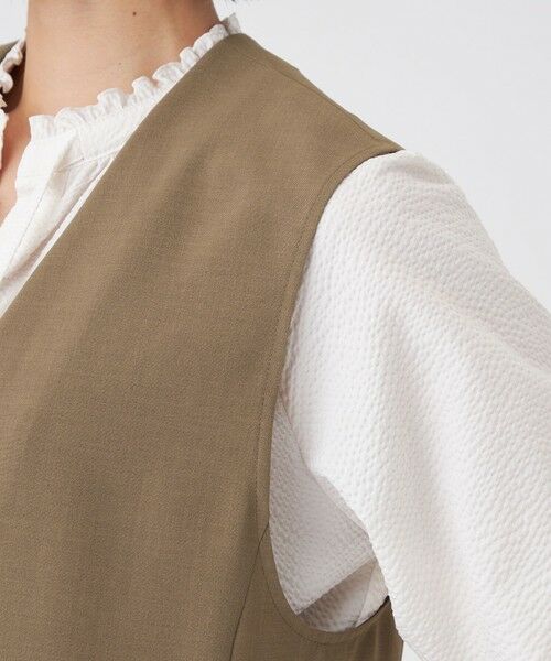 TRANS WORK (大きいサイズ) / トランスワーク (オオキイサイズ) テーラードジャケット | 【L】【ウォッシャブル/接触冷感/防シワ】エアリーウーステッドジャケット | 詳細6