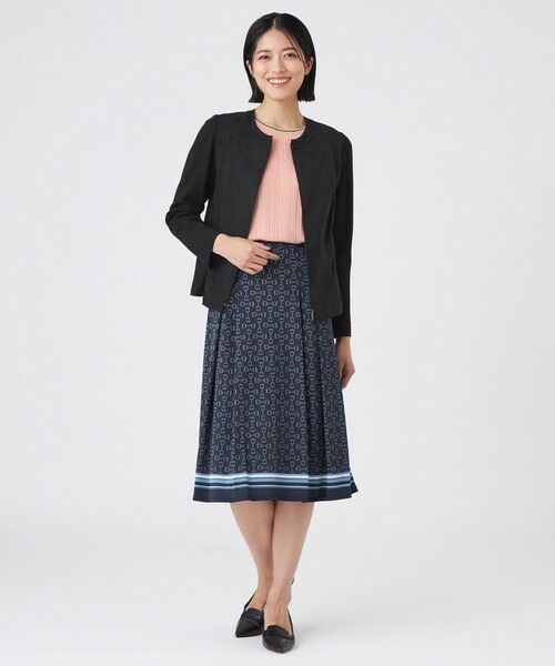 TRANS WORK (大きいサイズ) / トランスワーク (オオキイサイズ) テーラードジャケット | 【L】【ウォッシャブル】ストレッチスエードコンビジャケット | 詳細3