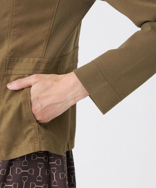 TRANS WORK (大きいサイズ) / トランスワーク (オオキイサイズ) テーラードジャケット | 【L】【ウォッシャブル】ストレッチスエードコンビジャケット | 詳細8