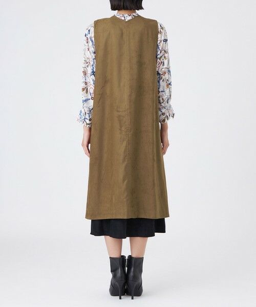 TRANS WORK (大きいサイズ) / トランスワーク (オオキイサイズ) テーラードジャケット | 【L】【ウォッシャブル】ストレッチスエードジャケット | 詳細5