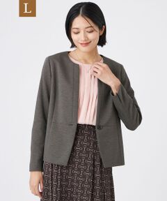 TRANS WORK (大きいサイズ) / トランスワーク (オオキイサイズ) テーラードジャケット | 【L】【美シリーズ・セットアップ対応・ウォッシャブル】プレミアムジャージジャケット