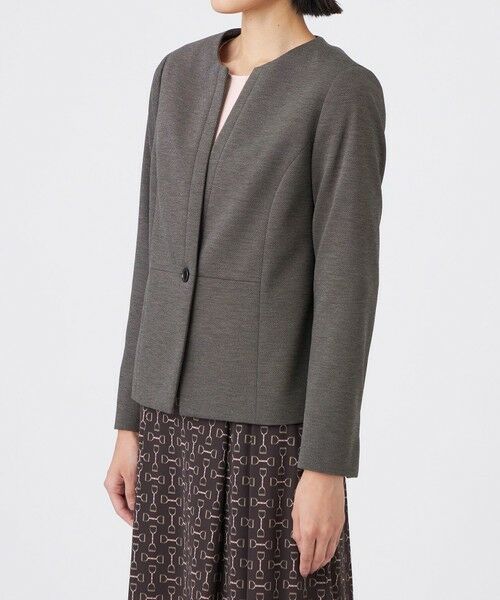 TRANS WORK (大きいサイズ) / トランスワーク (オオキイサイズ) テーラードジャケット | 【L】【美シリーズ・セットアップ対応・ウォッシャブル】プレミアムジャージジャケット | 詳細4