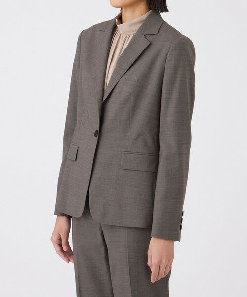 TRANS WORK (大きいサイズ) / トランスワーク (オオキイサイズ) テーラードジャケット | 【L】【美シリーズ】パワーストレッチジャケット | 詳細4