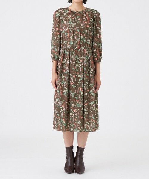 TRANS WORK (大きいサイズ) / トランスワーク (オオキイサイズ) ロング・マキシ丈ワンピース | 【L】【ウォッシャブル】BOHOプリントワンピース | 詳細2