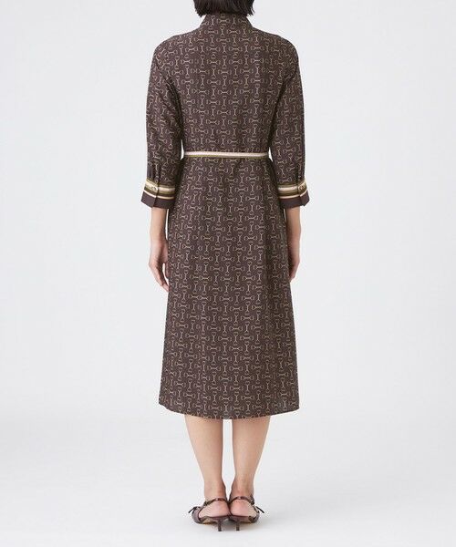 TRANS WORK (大きいサイズ) / トランスワーク (オオキイサイズ) ロング・マキシ丈ワンピース | 【L】【ウォッシャブル】ビットプリントデシンワンピース | 詳細6