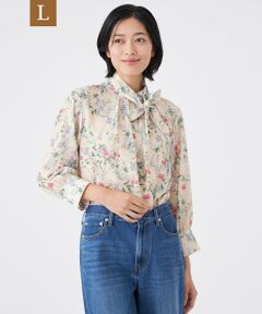 TRANS WORK (大きいサイズ) / トランスワーク (オオキイサイズ) その他トップス | 【L】【ウォッシャブル】BOHOプリントブラウス