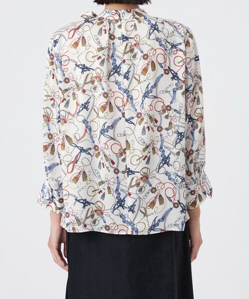 TRANS WORK (大きいサイズ) / トランスワーク (オオキイサイズ) その他トップス | 【L】【ウォッシャブル】タッセルプリントトップス | 詳細5