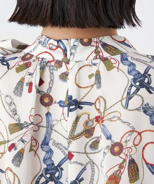 TRANS WORK (大きいサイズ) / トランスワーク (オオキイサイズ) その他トップス | 【L】【ウォッシャブル】タッセルプリントトップス | 詳細7