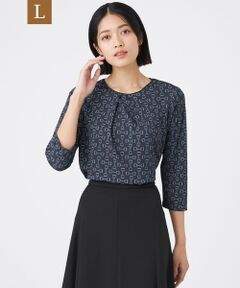 TRANS WORK (大きいサイズ) / トランスワーク (オオキイサイズ) その他トップス | 【L】【吸水速乾・UV・接触冷感・ウォッシャブル】ビットエアファインブラウス