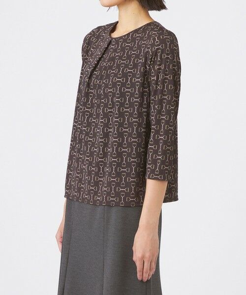 TRANS WORK (大きいサイズ) / トランスワーク (オオキイサイズ) その他トップス | 【L】【吸水速乾・UV・接触冷感・ウォッシャブル】ビットエアファインブラウス | 詳細4