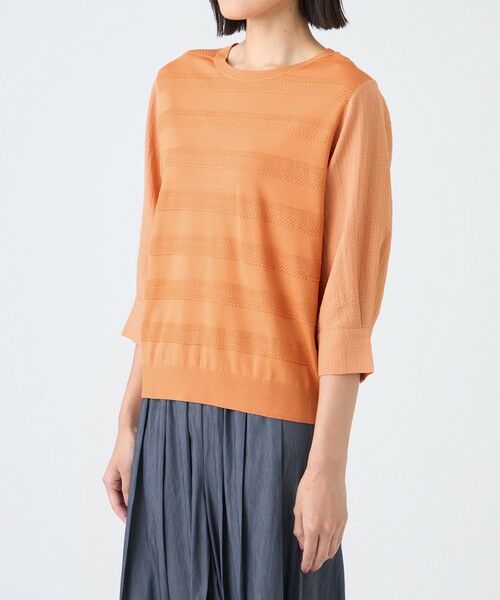 TRANS WORK (大きいサイズ) / トランスワーク (オオキイサイズ) その他トップス | 【L】【ウォッシャブル】ビスコースナイロンニット | 詳細5