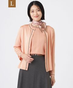 TRANS WORK (大きいサイズ) / トランスワーク (オオキイサイズ) その他トップス | 【L】【ウォッシャブル】バイカラーニット