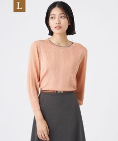 TRANS WORK (大きいサイズ) / トランスワーク (オオキイサイズ) その他トップス | 【L】【ウォッシャブル】バイカラーニット