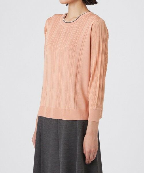 TRANS WORK (大きいサイズ) / トランスワーク (オオキイサイズ) その他トップス | 【L】【ウォッシャブル】バイカラーニット | 詳細4