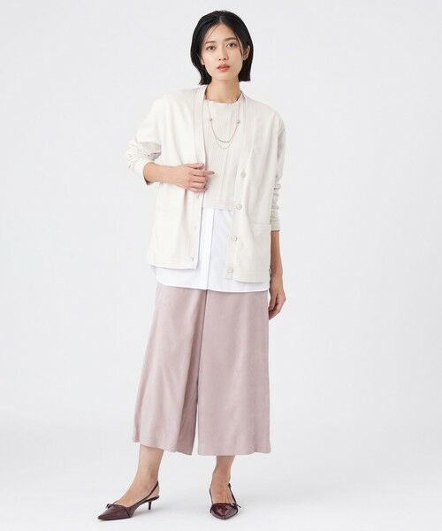 TRANS WORK (大きいサイズ) / トランスワーク (オオキイサイズ) その他トップス | 【L】【ウォッシャブル】TEXBRIDカーディガン | 詳細1