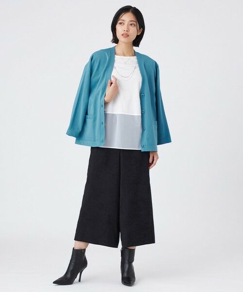 TRANS WORK (大きいサイズ) / トランスワーク (オオキイサイズ) その他トップス | 【L】【ウォッシャブル】TEXBRIDカーディガン | 詳細2