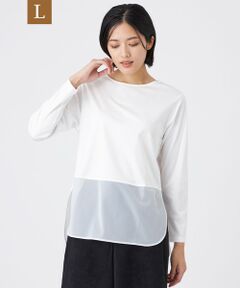 TRANS WORK (大きいサイズ) / トランスワーク (オオキイサイズ) その他トップス | 【L】【ウォッシャブル】セルローススムースカットソー