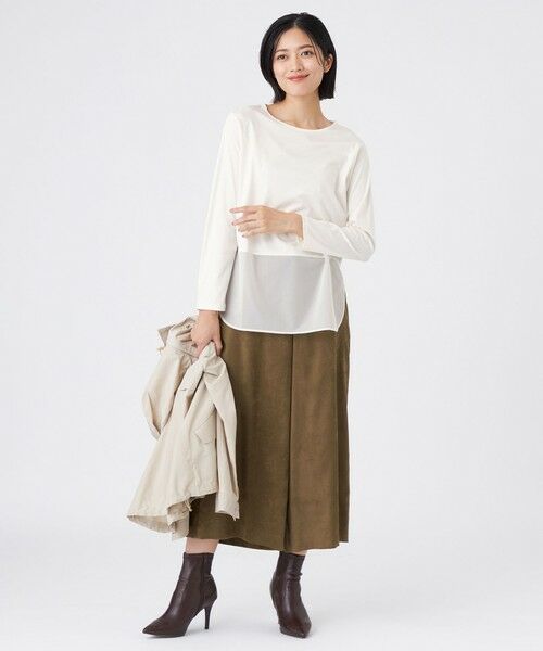 TRANS WORK (大きいサイズ) / トランスワーク (オオキイサイズ) その他トップス | 【L】【ウォッシャブル】セルローススムースカットソー | 詳細2