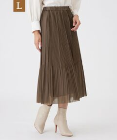 TRANS WORK (大きいサイズ) / トランスワーク (オオキイサイズ) ロング・マキシ丈スカート | 【L】【ウォッシャブル】シアートリコットスカート