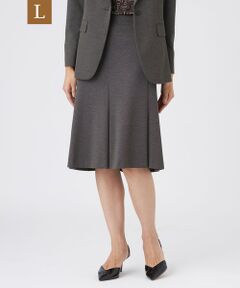 TRANS WORK (大きいサイズ) / トランスワーク (オオキイサイズ) ロング・マキシ丈スカート | 【L】【美シリーズ・セットアップ対応・ウォッシャブル】プレミアムジャージスカート